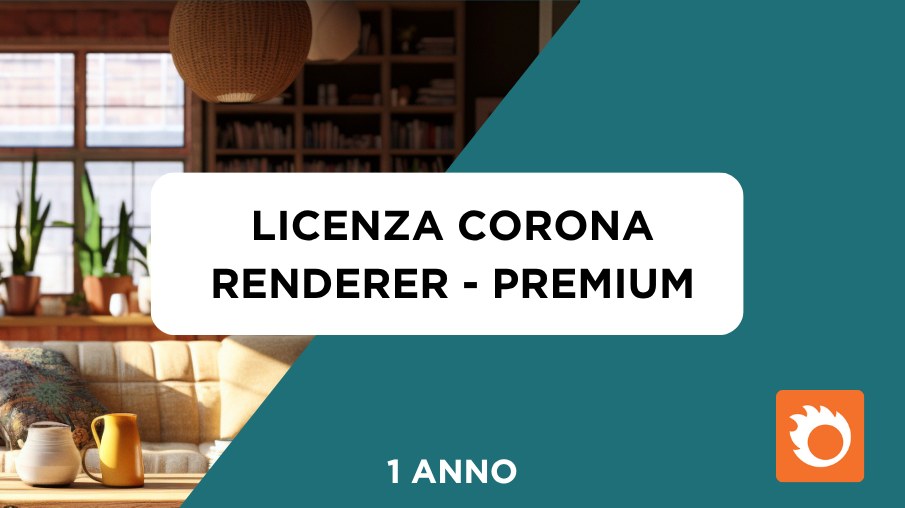 Anteprima di Licenza Corona Renderer PREMIUM - 1 Anno