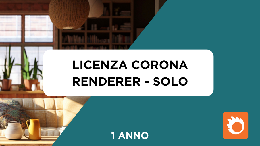 Anteprima di Licenza Corona Renderer SOLO - 1 Anno