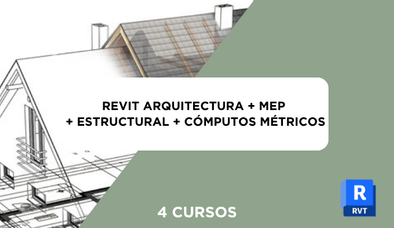 Vista previa de Curso de Revit BIM Architecture + Structure + MEP + Cómputos métricos