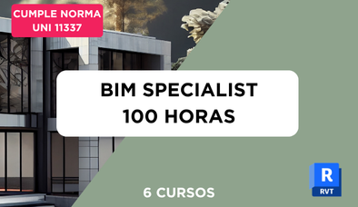 Vista previa de Curso Revit Specialist 100 horas (Revit BIM Architecture + Structure + MEP + Familias BIM + Cómputos Métricos + Navisworks)